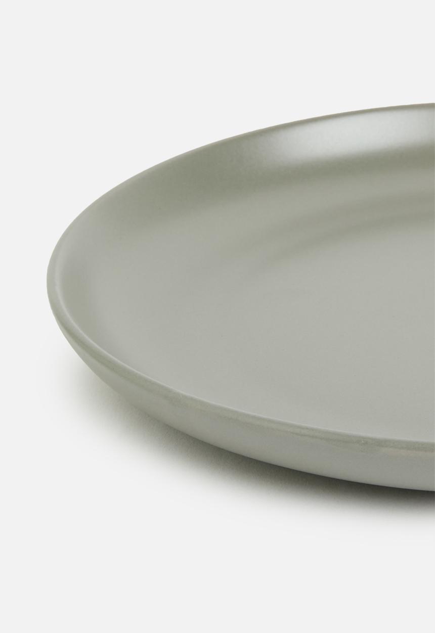 Excellent Houseware - Emble stoneware dinner plate of 4 - green