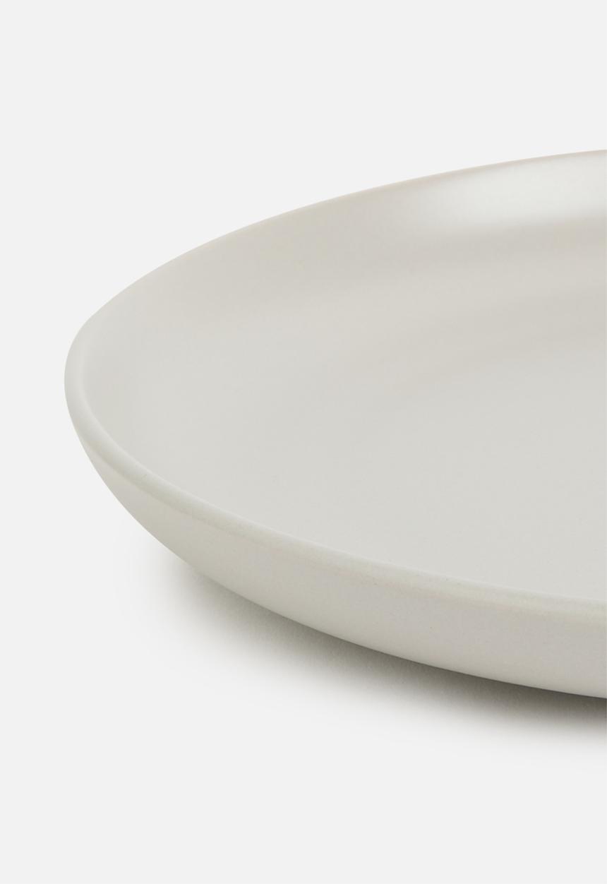 Excellent Houseware - Emble stoneware dinner plate of 4 - grey
