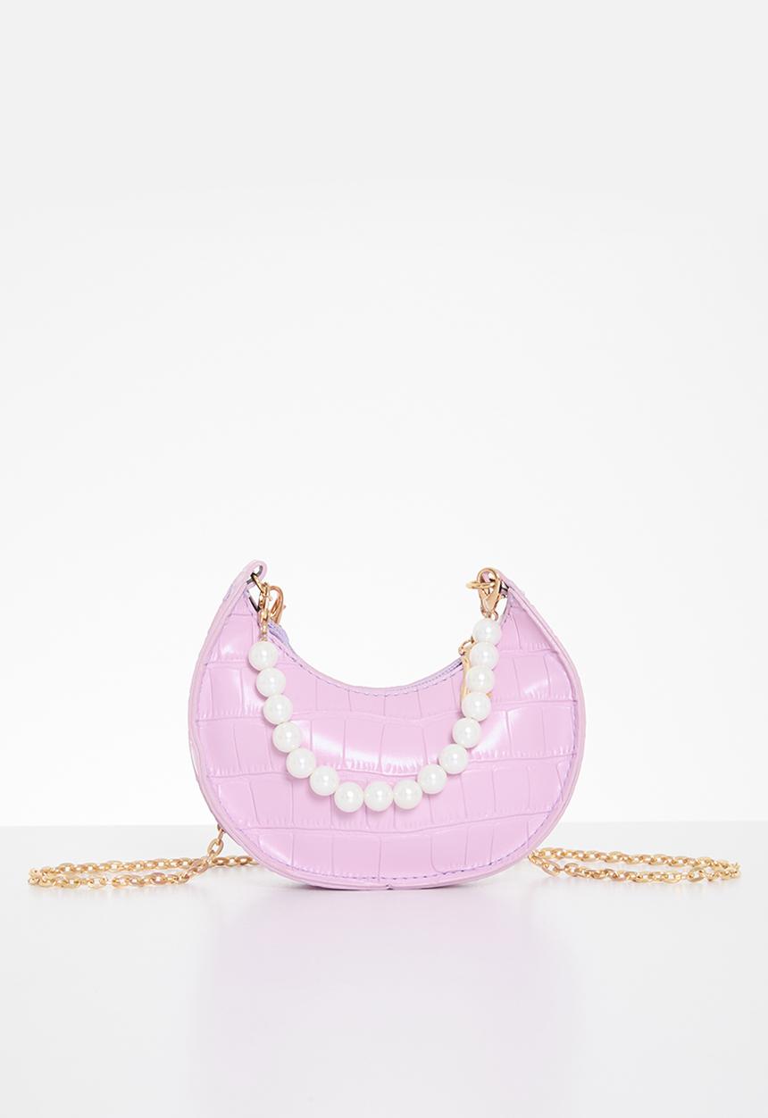 Pop Candy - Pearl handle shoulder bag - purple