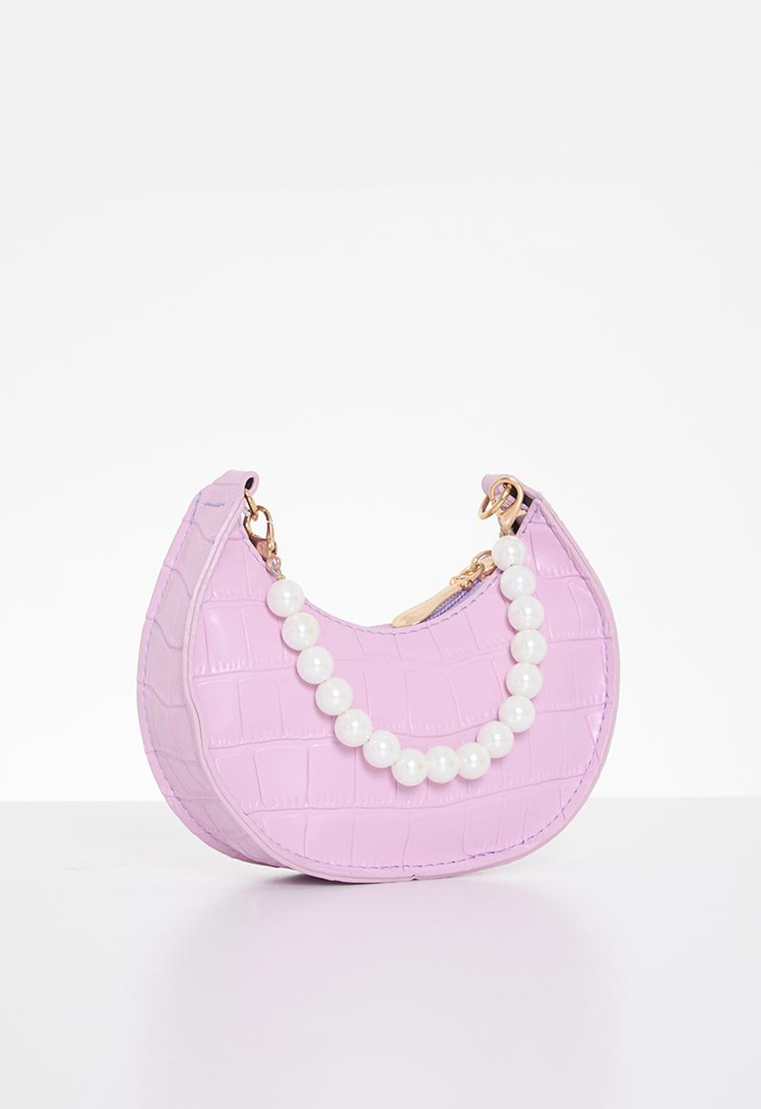 Pop Candy - Pearl handle shoulder bag - purple