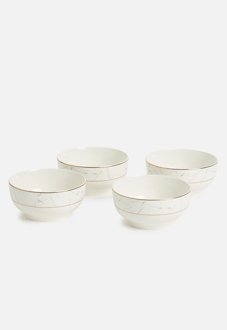 Nicolson Russell - Vatican Bowl Set Of 4 - White