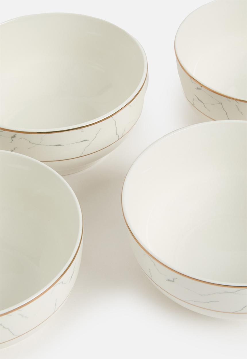 Nicolson Russell - Vatican Bowl Set Of 4 - White