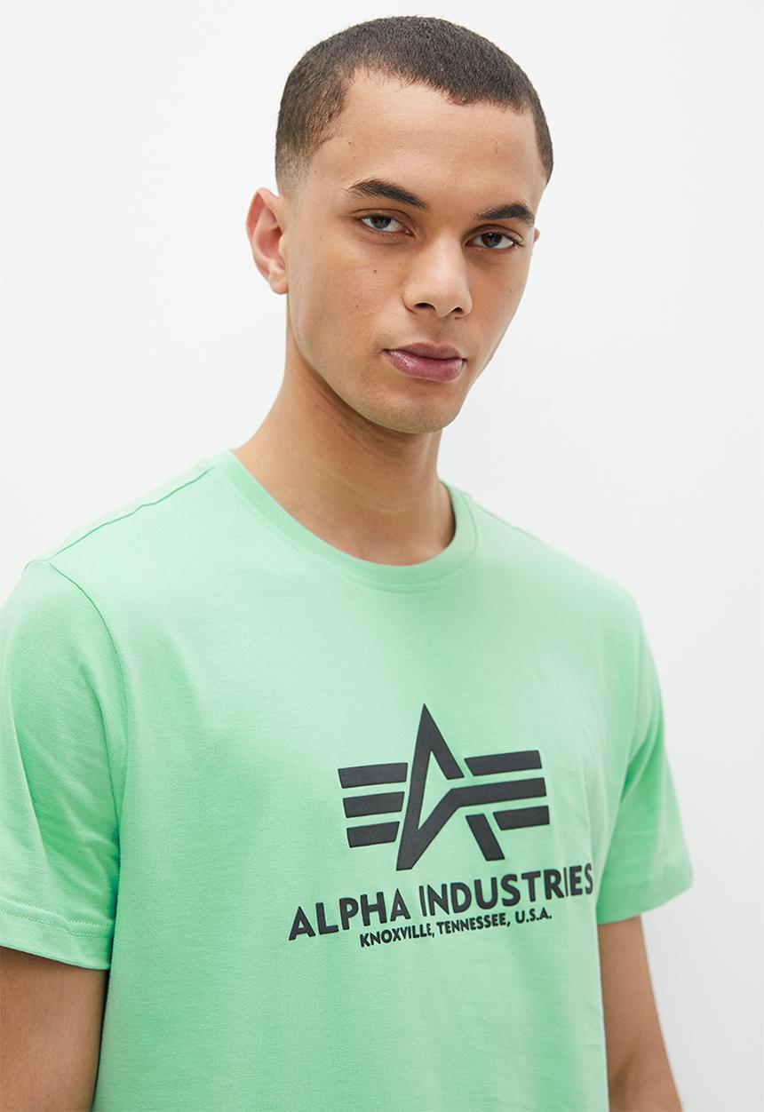 Alpha Industries - AI logo print tee - mint