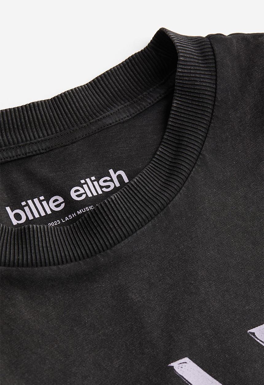 H&M - Oversized printed T-shirt - black/billie eilish
