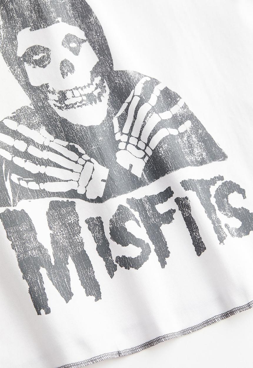 H&M - Printed vest top - white/misfits