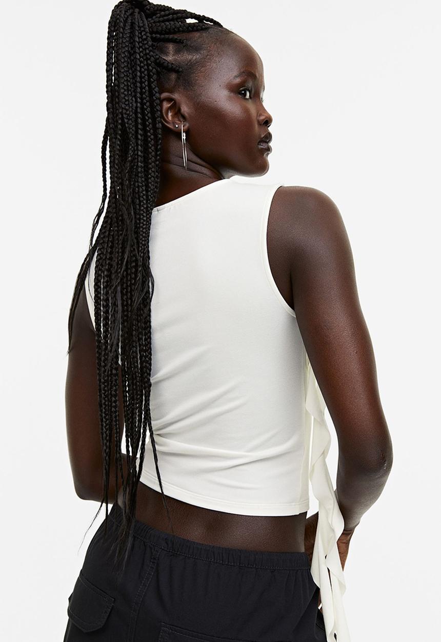 H&M - Strap-detail vest top - white