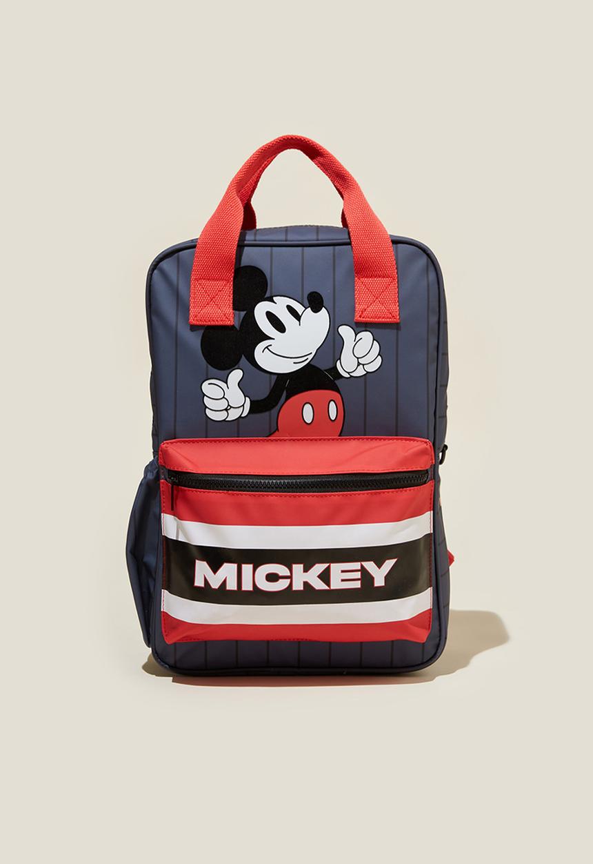 Cotton On - Kids licensed backpack - lcn dis mickey/pin stripe