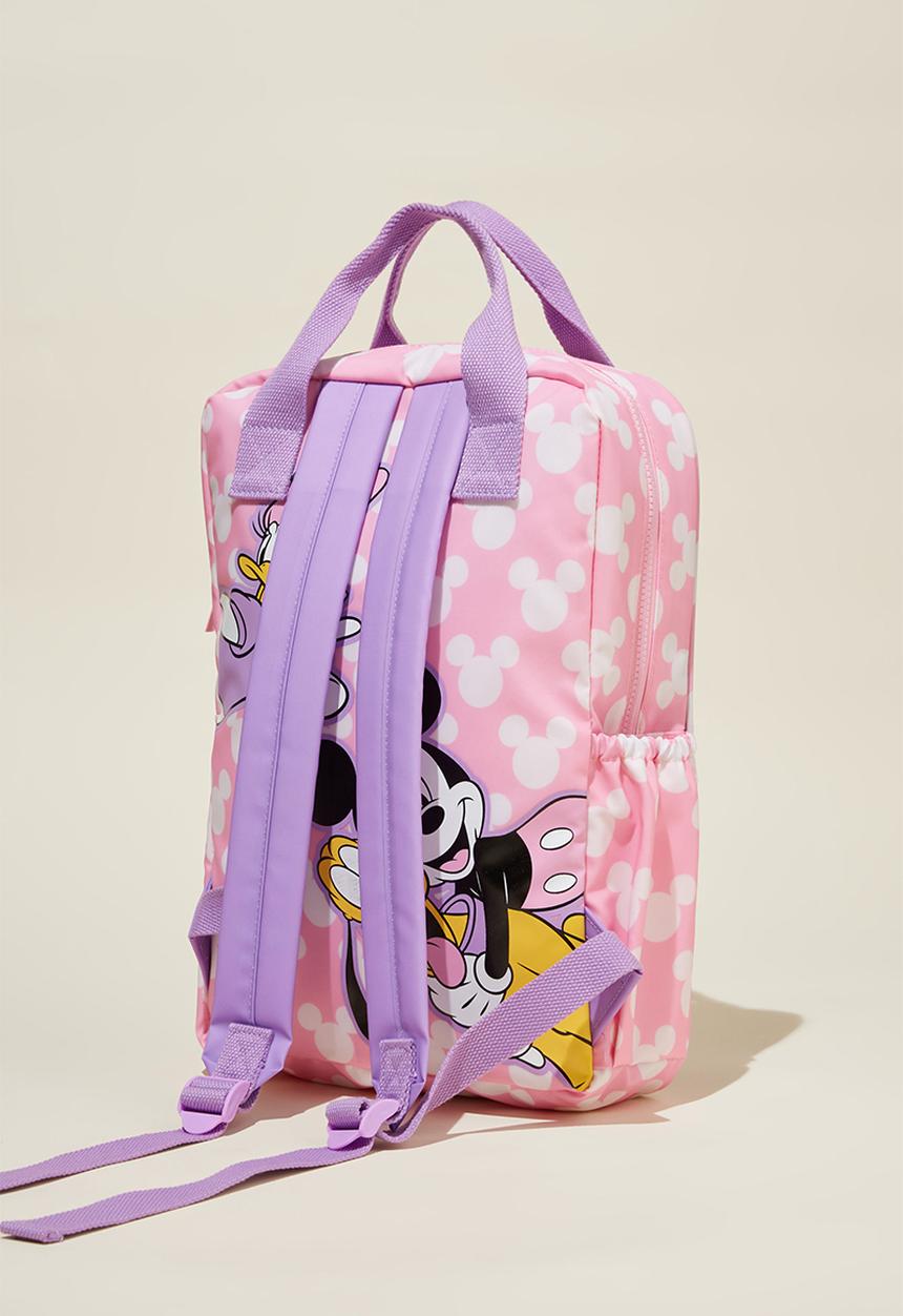 Cotton On - Kids licensed backpack - lcn dis minnie/cali pink