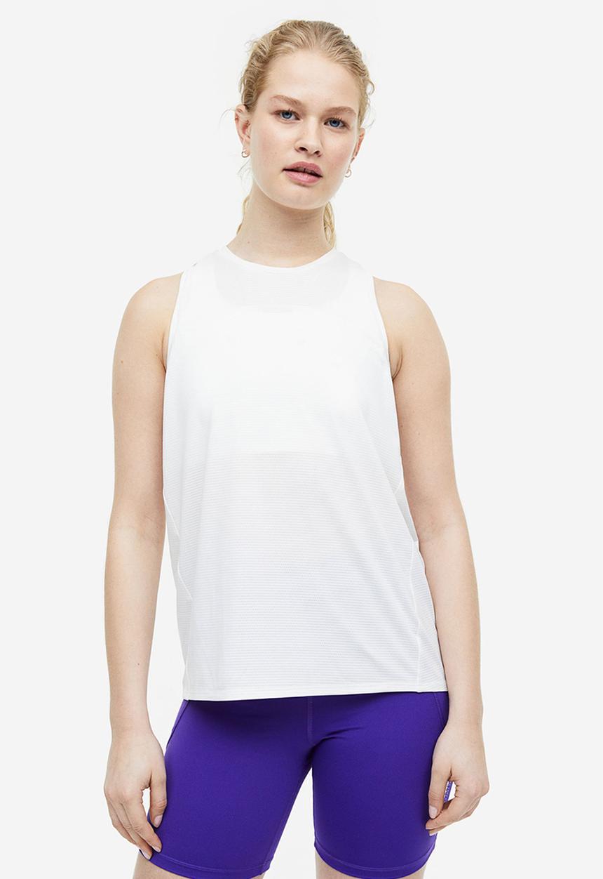 H&M - Drymove™ sports vest top - white