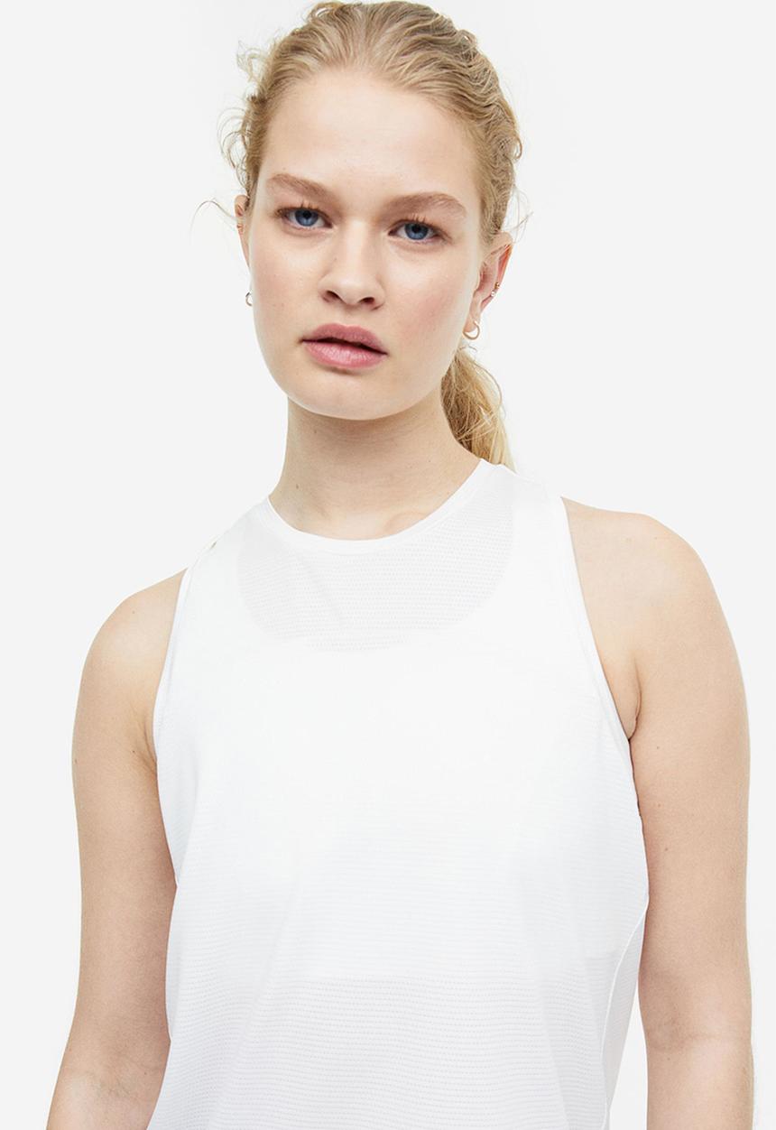 H&M - Drymove™ sports vest top - white