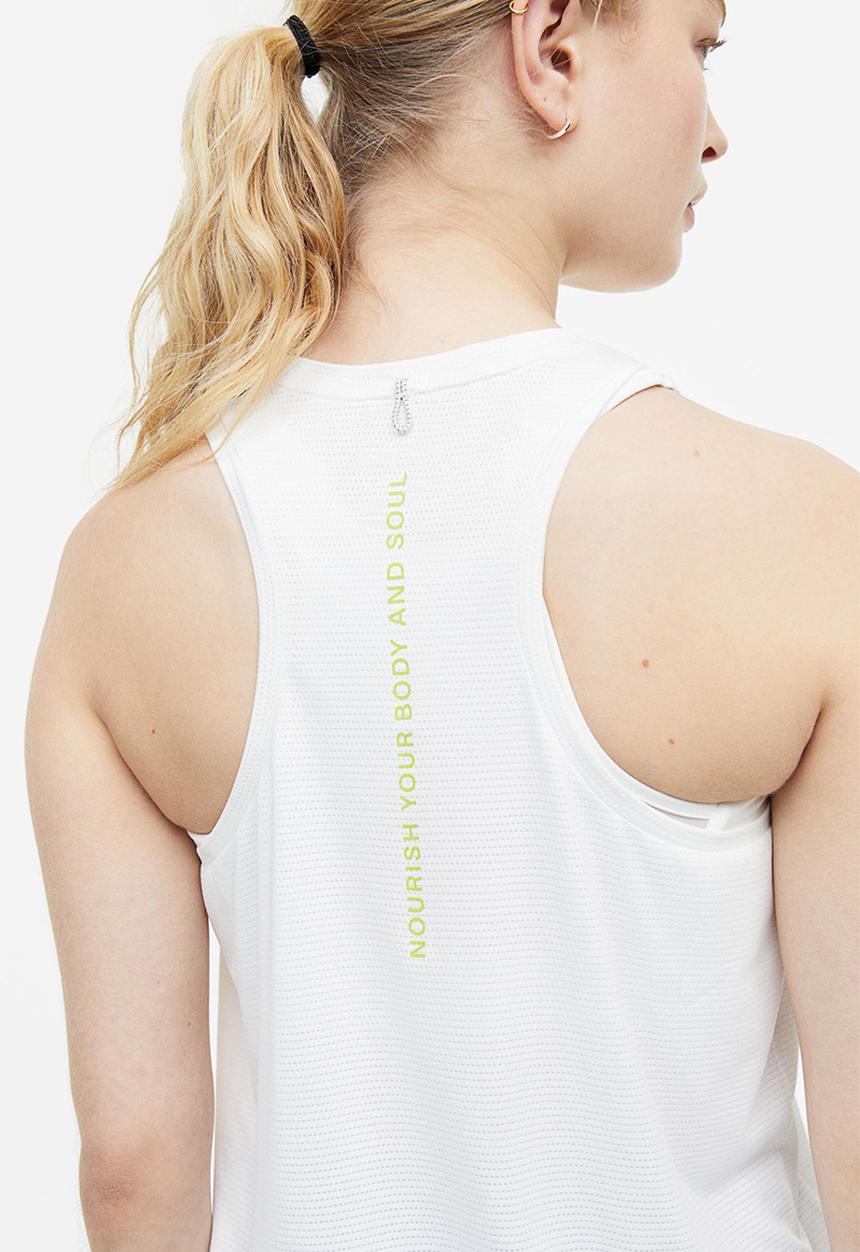 H&M - Drymove™ sports vest top - white