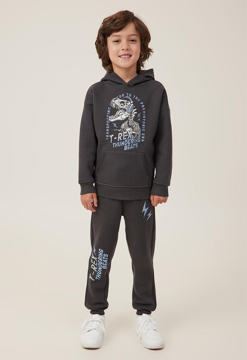 Cotton On - Marco hoodie - phantom/t-rex thundering beats