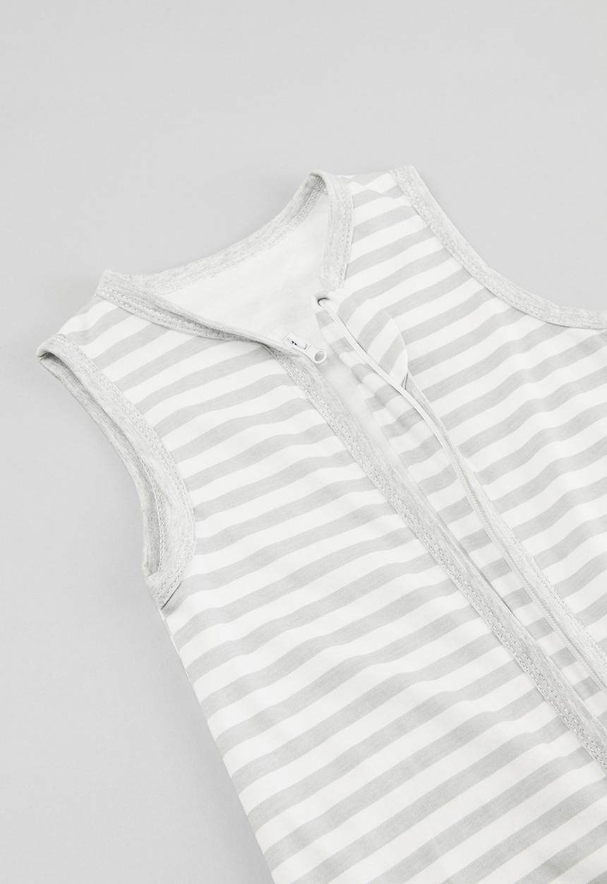 Pop Candy - Striped sleeping bag - grey & white