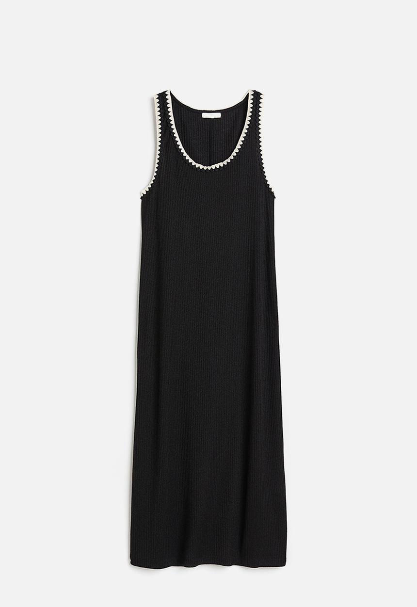 H&M - Rib-knit dress - black