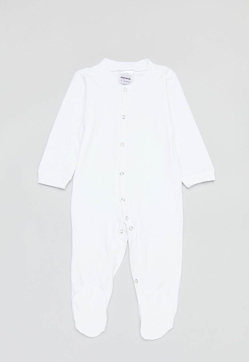 Pop Candy - 2 Pack babygrow - grey & white