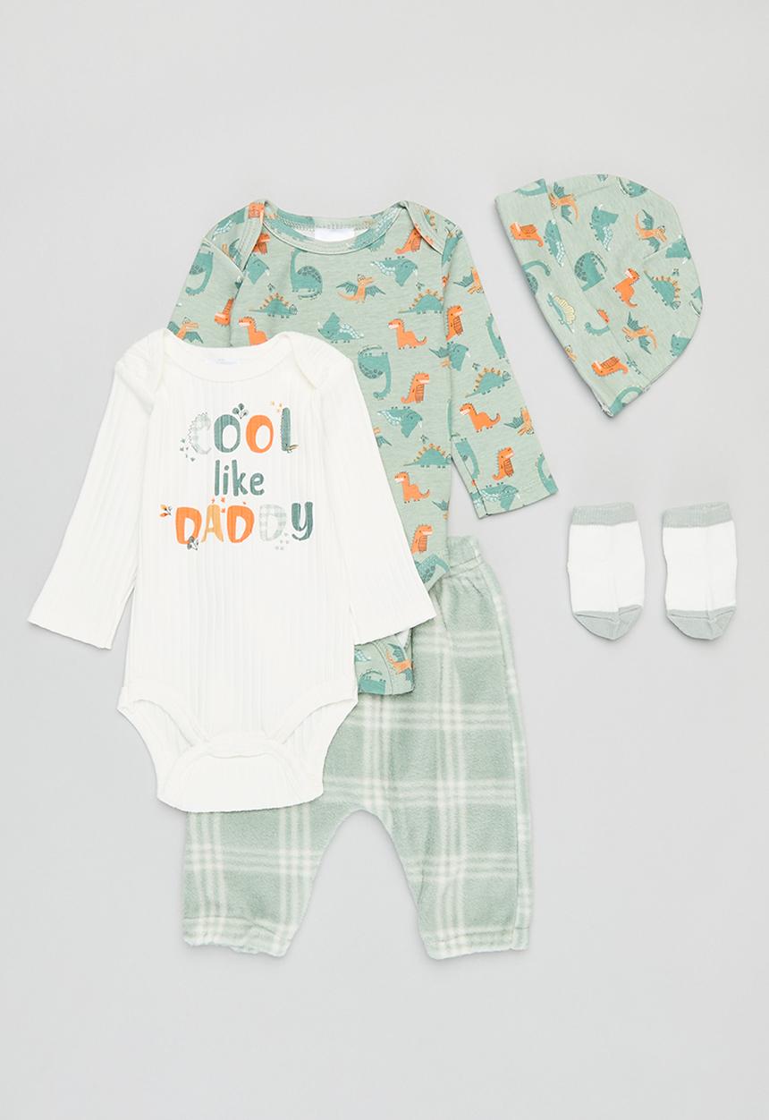 Pop Candy - 5 Piece bodyvest set - sage