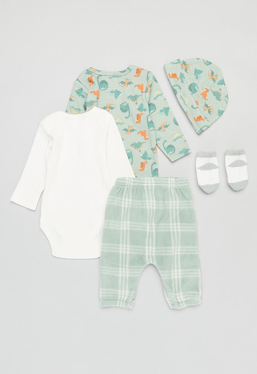 Pop Candy - 5 Piece bodyvest set - sage