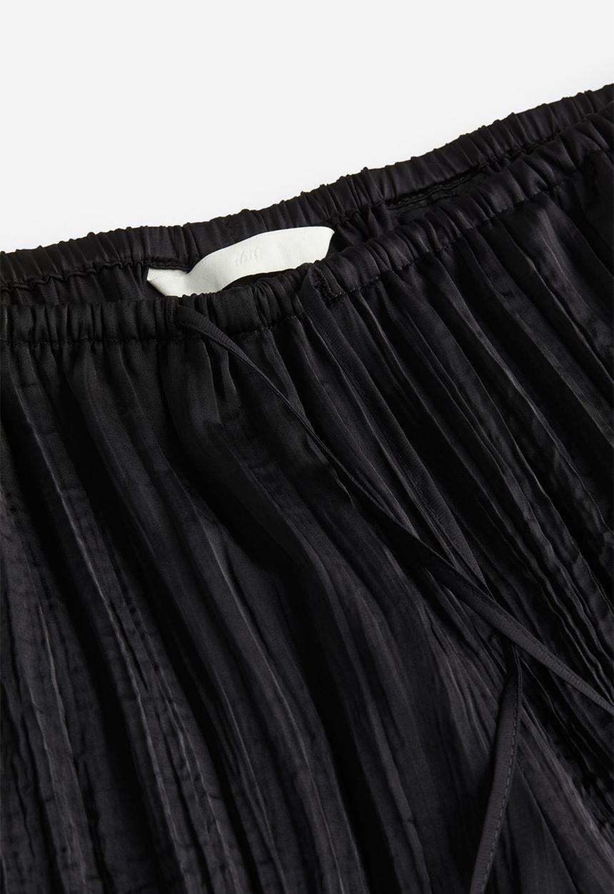H&M - Wide pull-on trousers - black