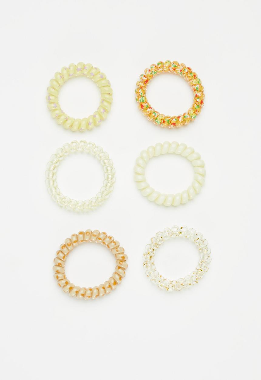Pop Candy - 6 Pack rubber bands - yellow