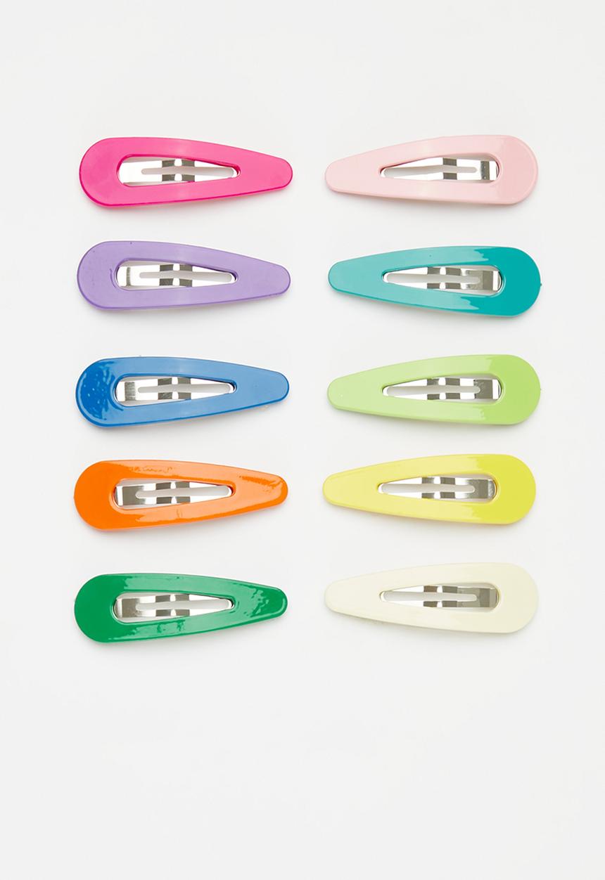 Pop Candy - 10 Piece hair clips - multi