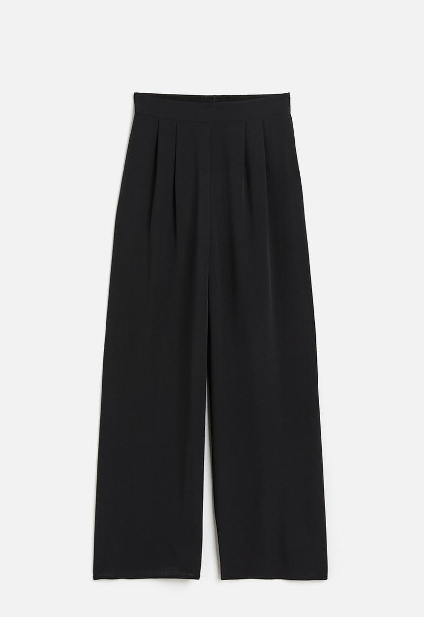 H&M - Wide trousers - black