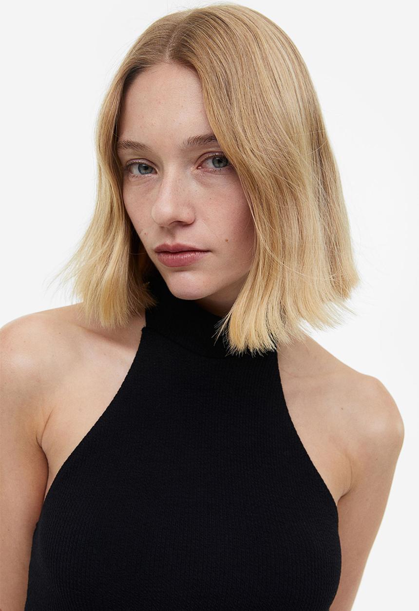 H&M - Halterneck thong body - black