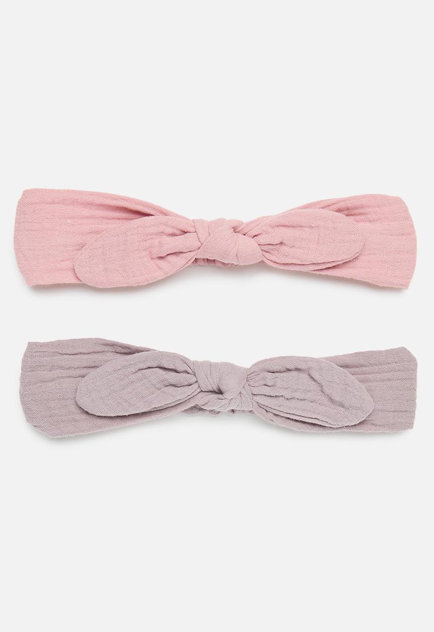 Pop Candy - Bowknot elasticated headband - pink