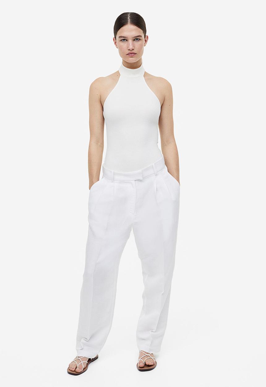 H&M - Halterneck thong body - cream