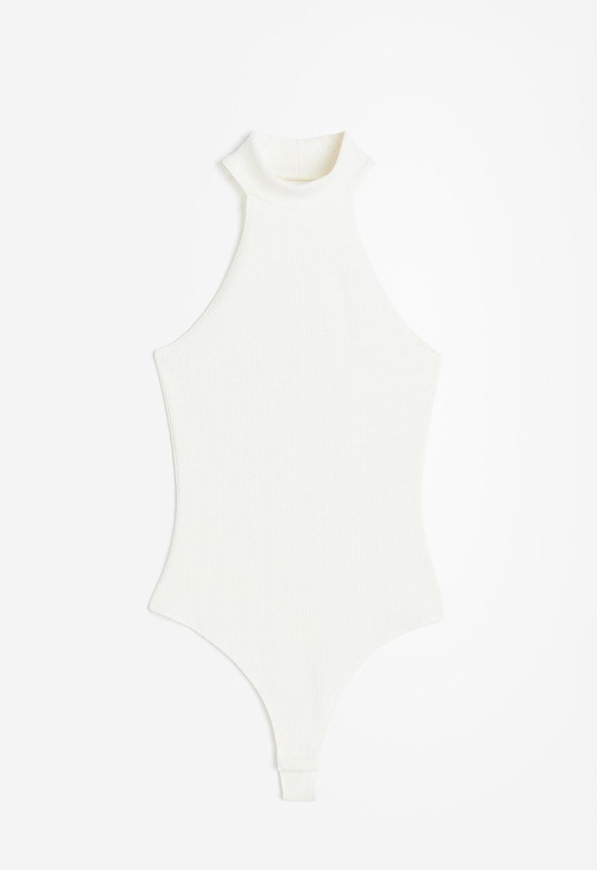 H&M - Halterneck thong body - cream