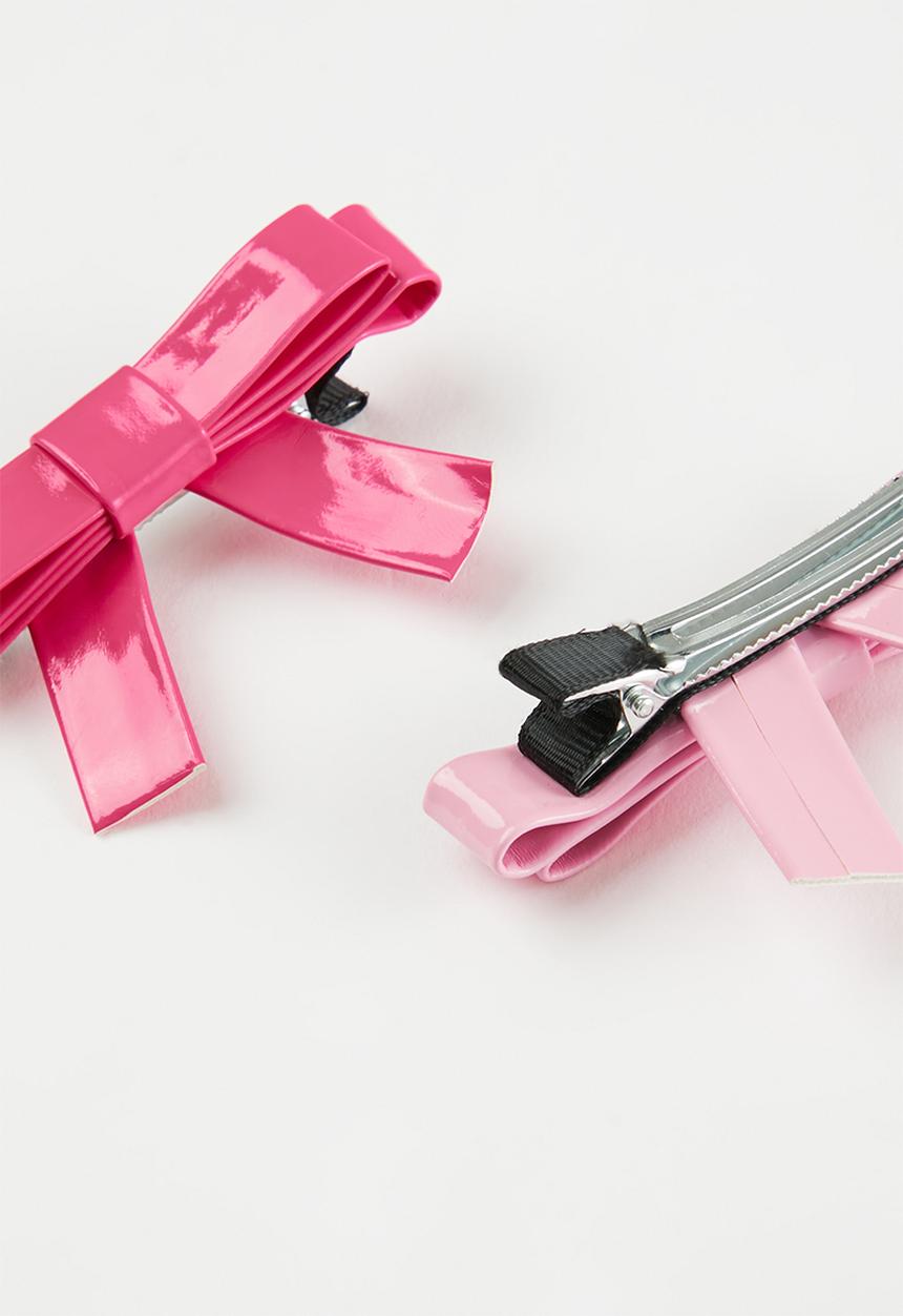 Pop Candy - Bowknot hair clips - pink