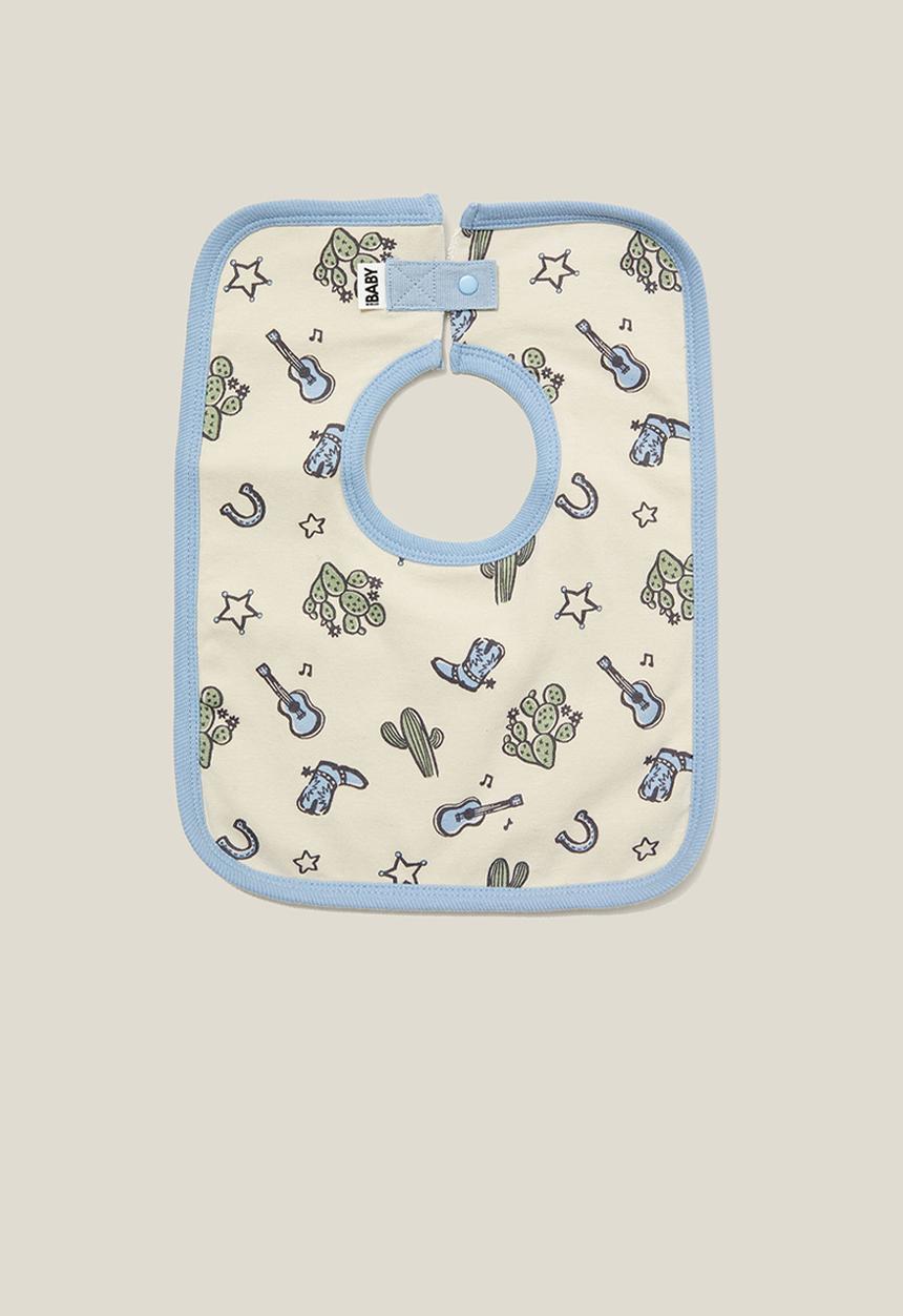 Cotton On - The square bib - rainy day/country cowboy