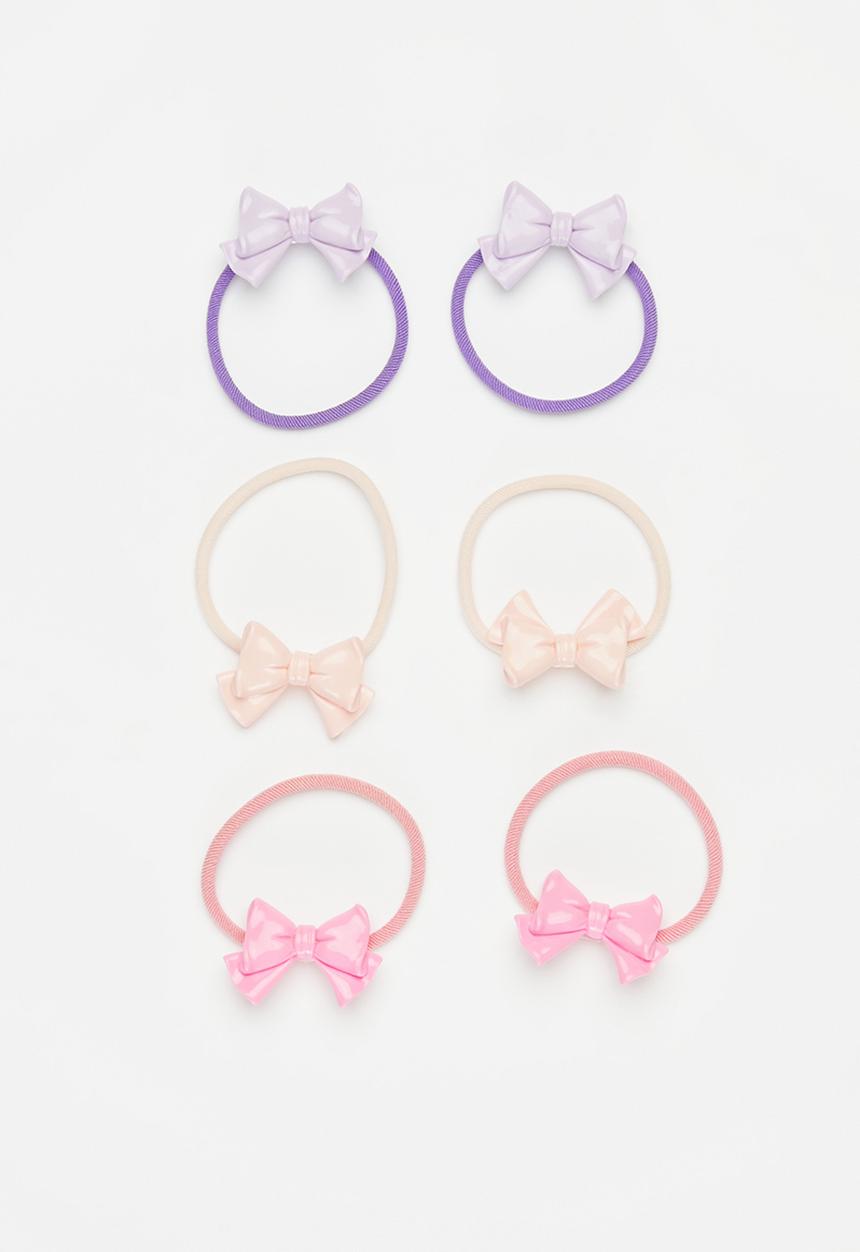 Pop Candy - Bowknot rubber hairbands - pink