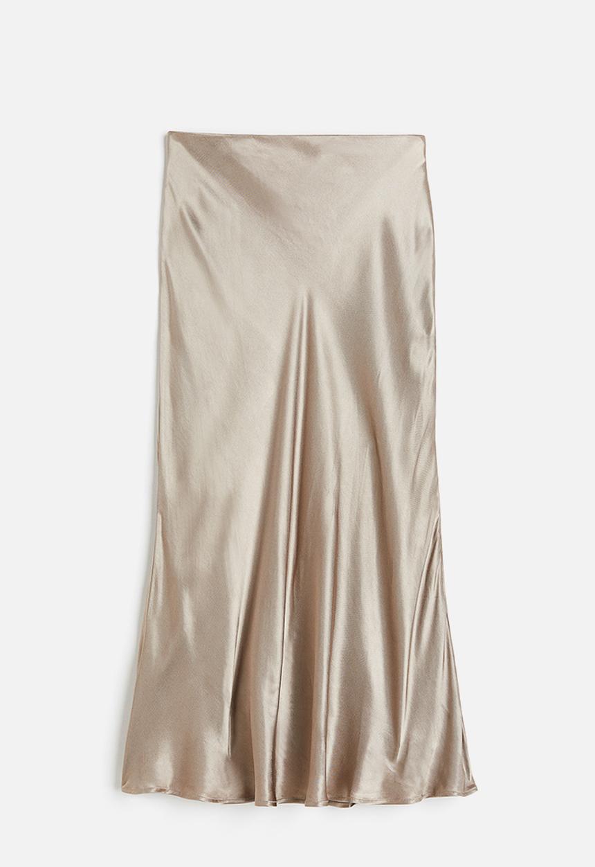 H&M - Flared skirt - beige