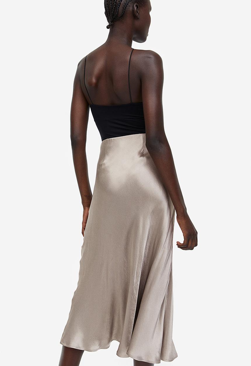 H&M - Flared skirt - beige