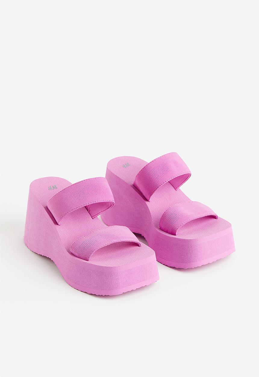 H&M - Wedge-heeled mules - purple