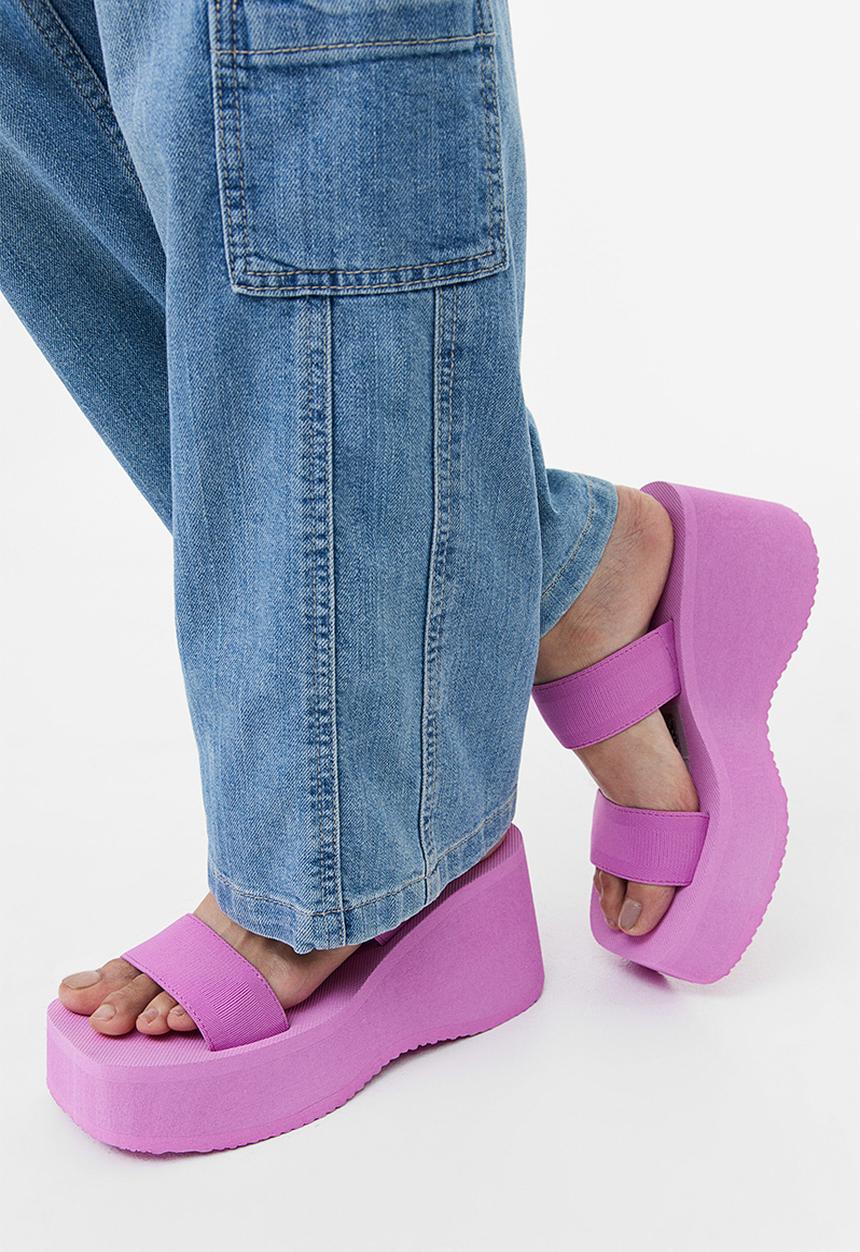 H&M - Wedge-heeled mules - purple