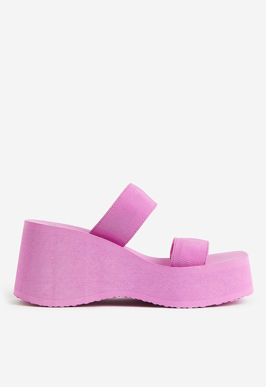 H&M - Wedge-heeled mules - purple
