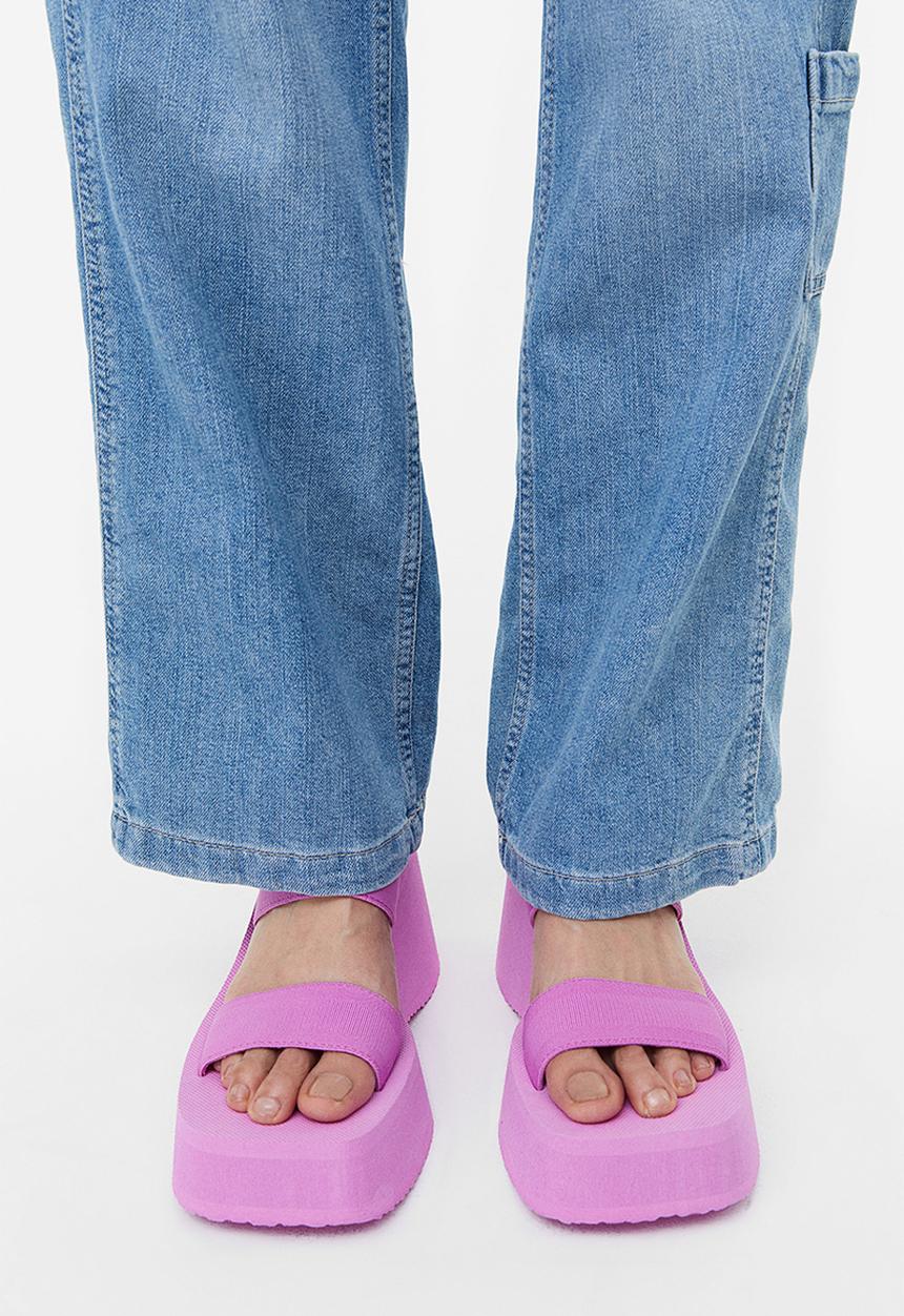 H&M - Wedge-heeled mules - purple
