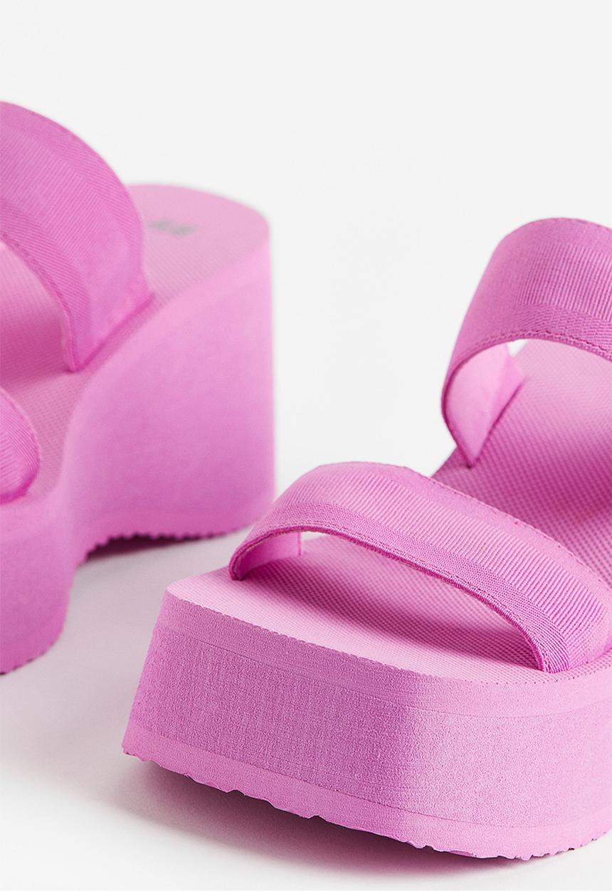 H&M - Wedge-heeled mules - purple
