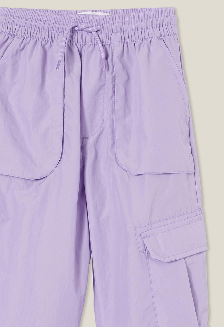 Cotton On - Peta parachute pant - lilac drop