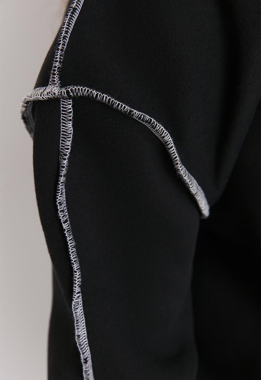 Trendyol - Plus thick sweatshirt - black