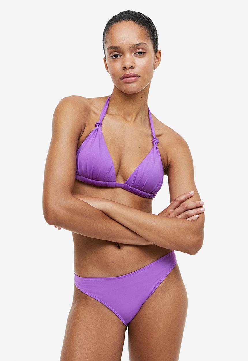 H&M - Push-up triangle bikini top - purple