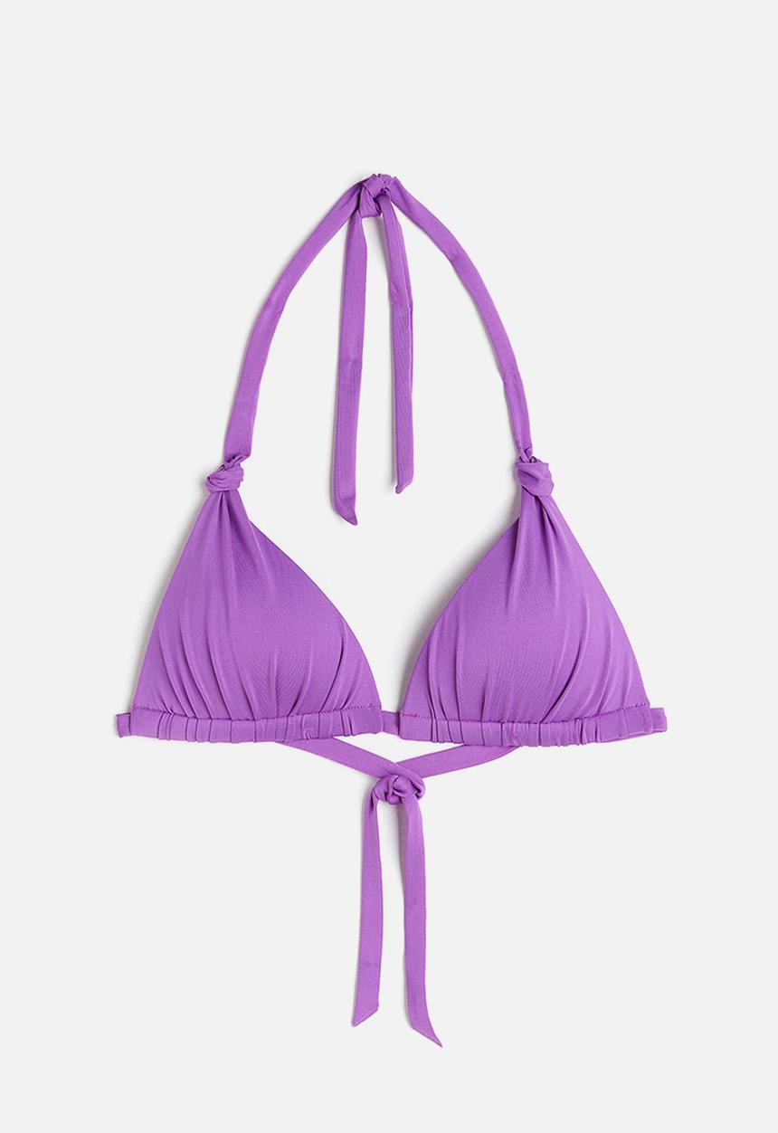 H&M - Push-up triangle bikini top - purple