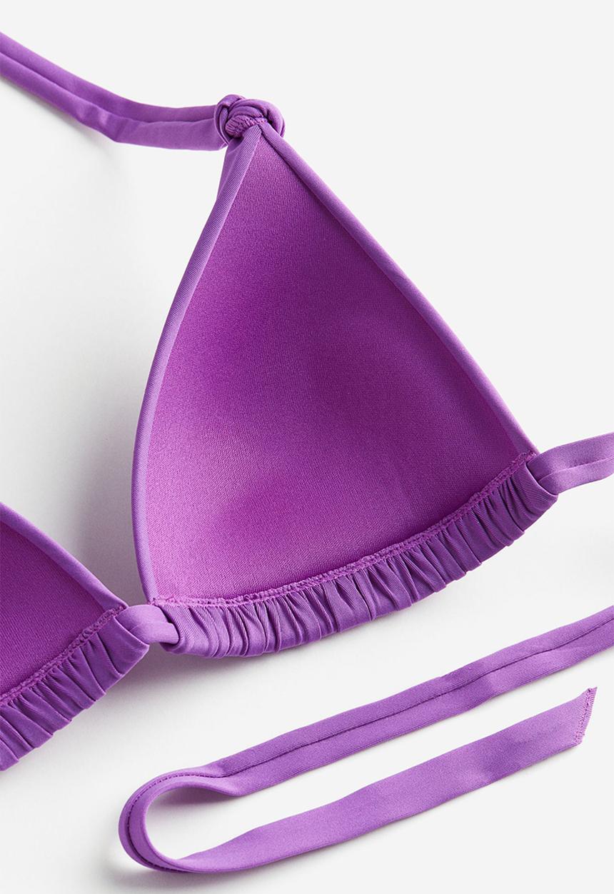 H&M - Push-up triangle bikini top - purple