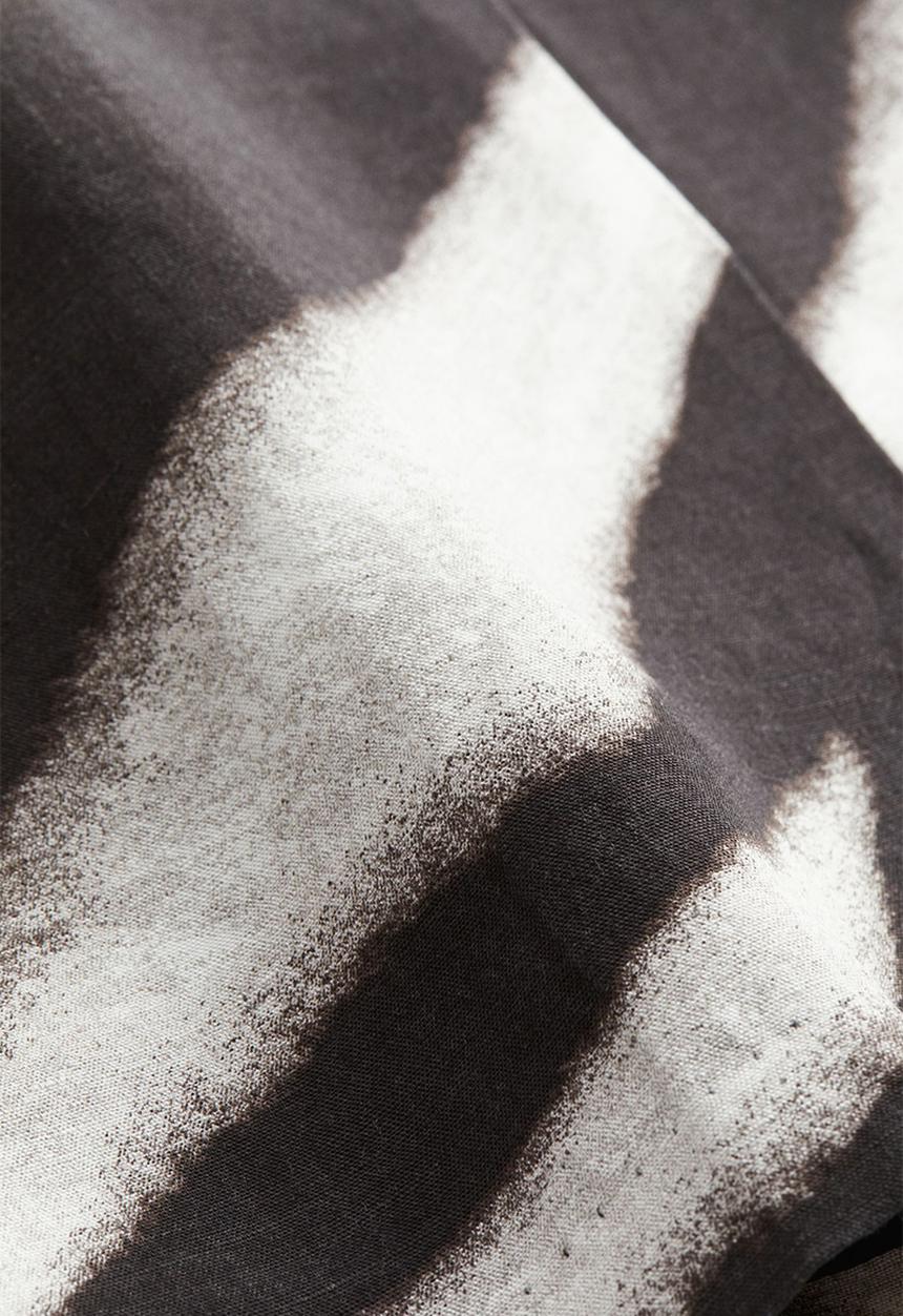 H&M - Mini skirt - black/zebra print