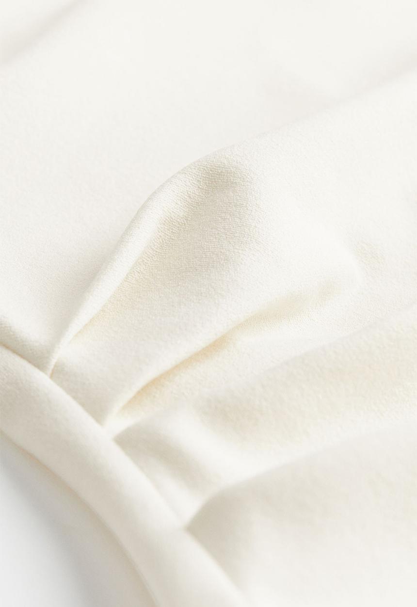 H&M - Gathered bandeau dress - cream