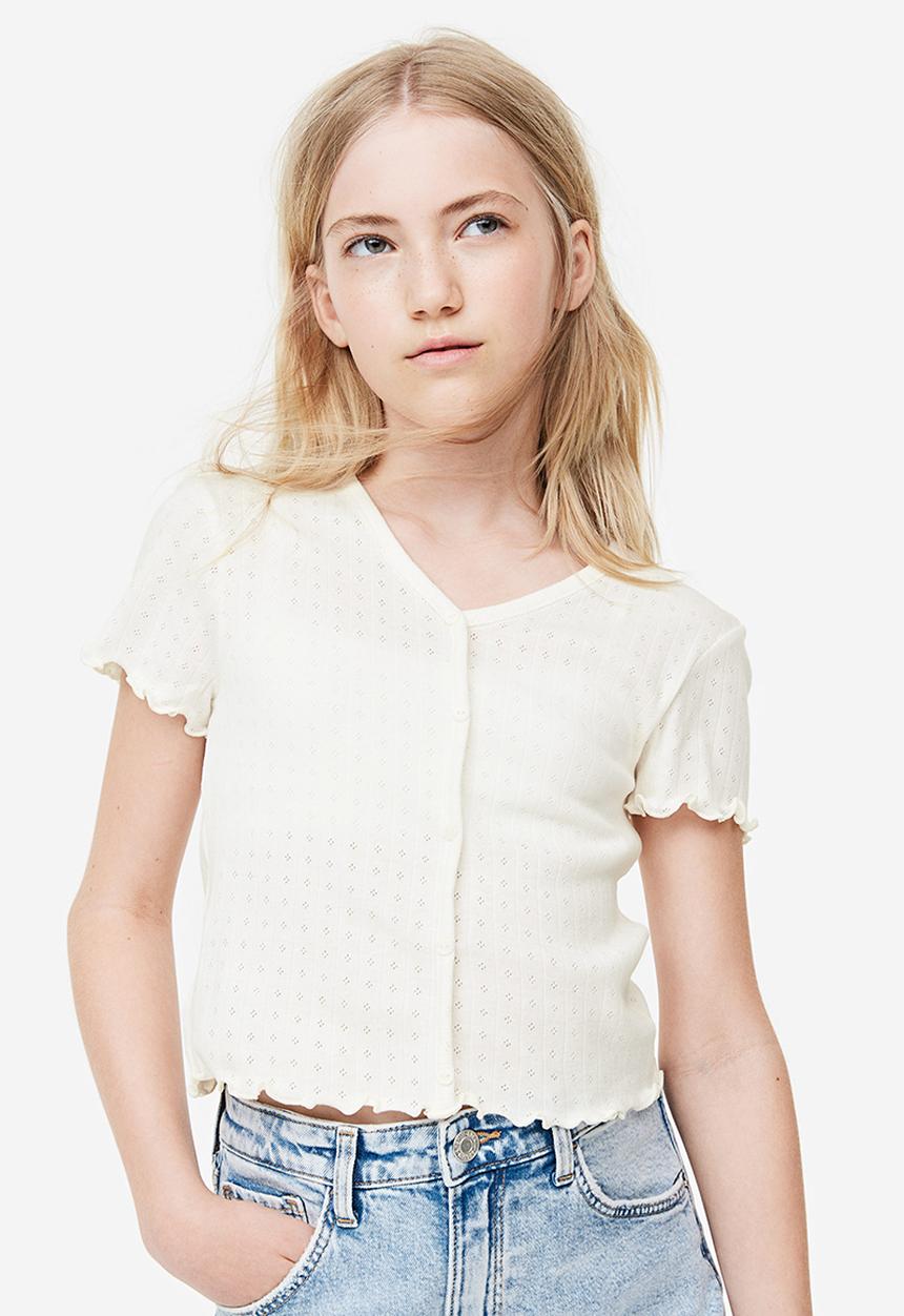 H&M - Cotton jersey T-shirt - white