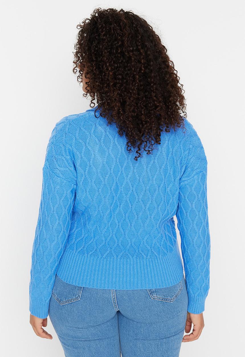 Trendyol - Plus sweater - blue
