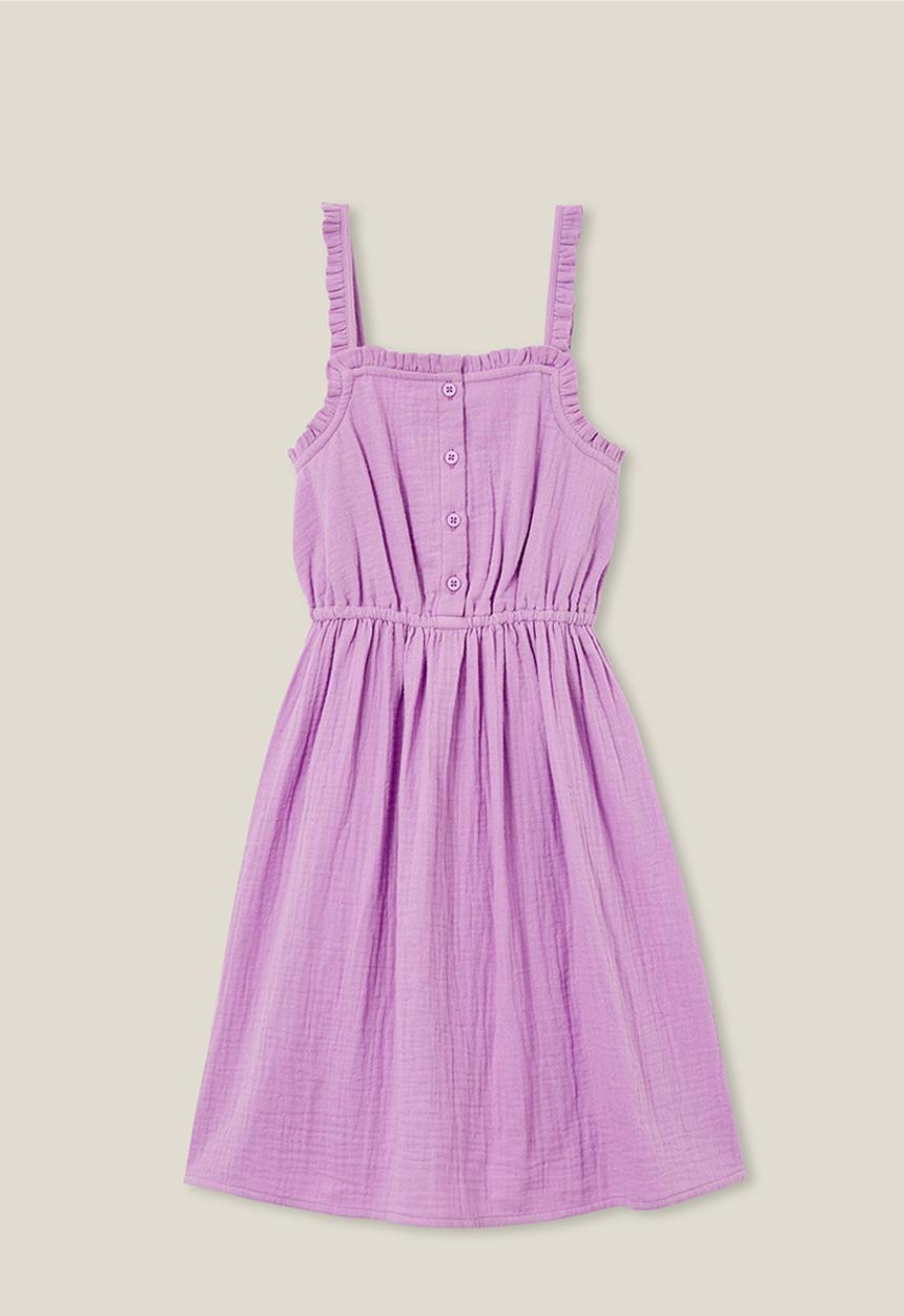 Cotton On - Eden bib dress - lavender dreams