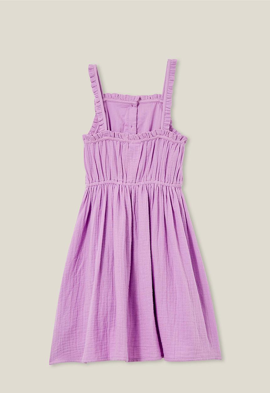 Cotton On - Eden bib dress - lavender dreams